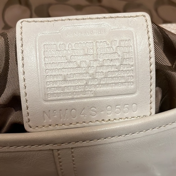 Coach White Leather Handbag - Picture 6 of 6